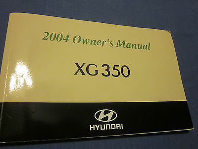 2005 Hyundai Xg 350 Owners Manual Free Download - yellowsafari
